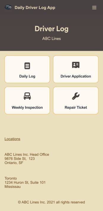 Custom Daily Driver Log App