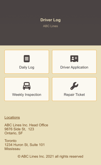 Daily Driver Log App Template