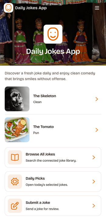 Daily Jokes App Template