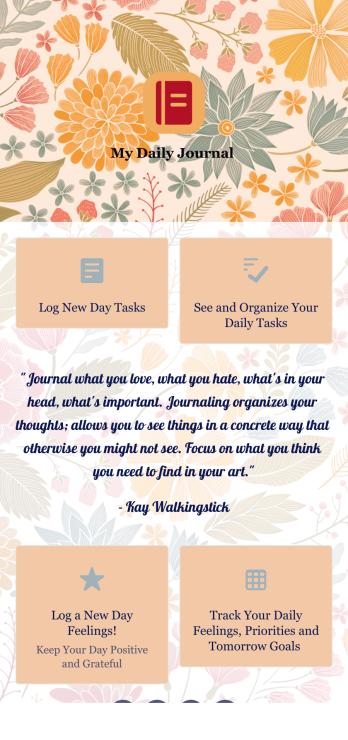 Daily Journal App Template