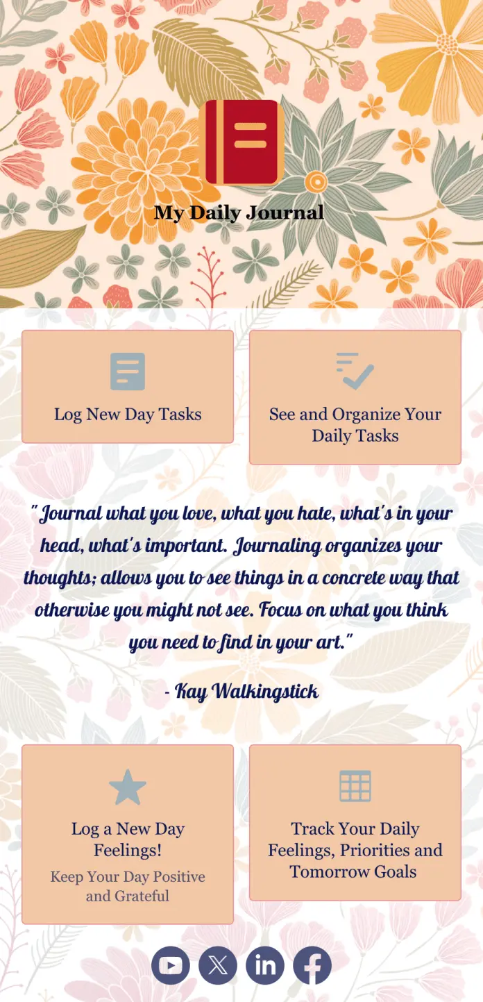 Daily Journal App