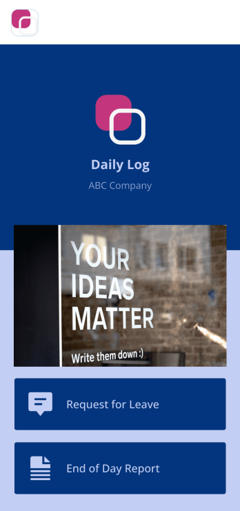 Daily Log App Template