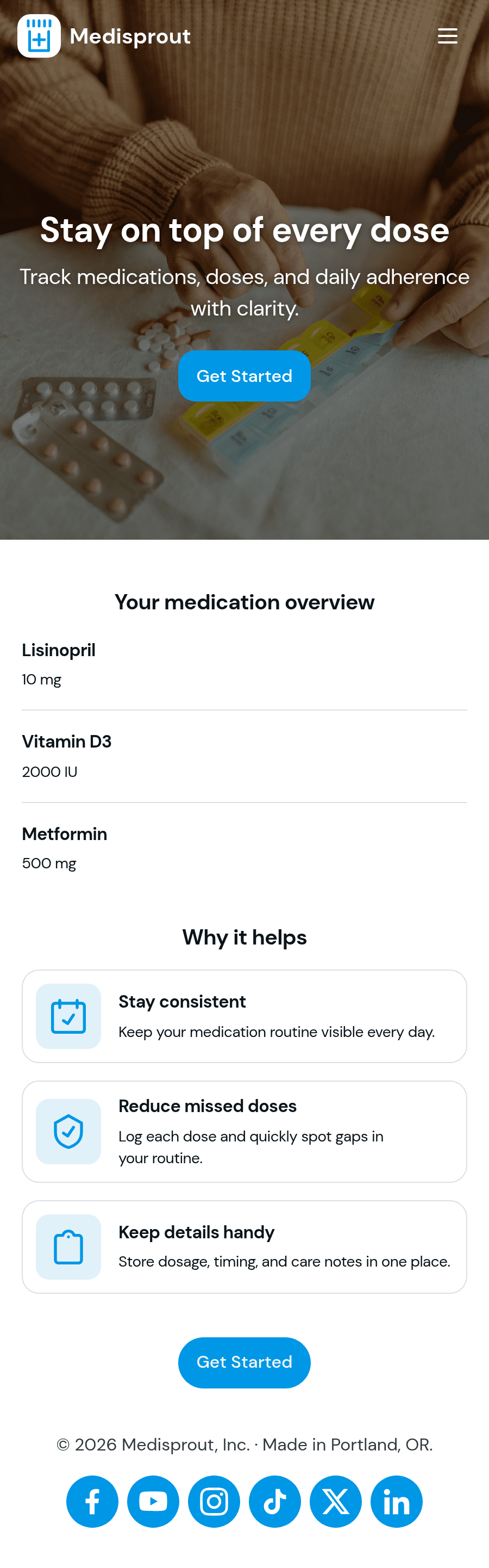 Daily Medication Tracker App Template | Jotform