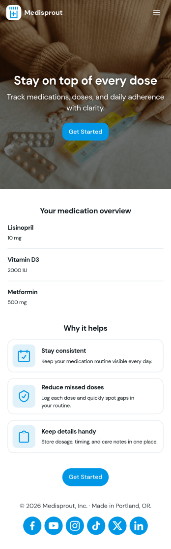 Daily Medication Tracker App Template