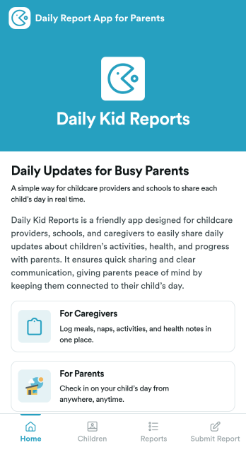 Daily Report App for Parents