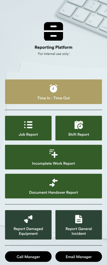 Daily Report App Template