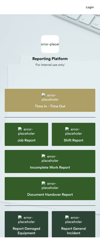 Daily Report App Template