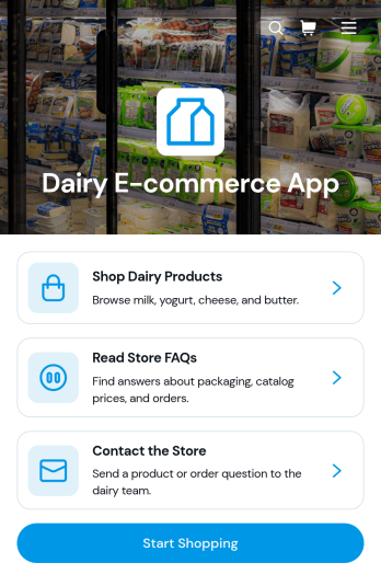 Dairy E-commerce App Template