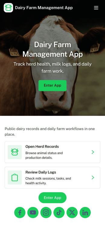 Dairy Farm Management App Template