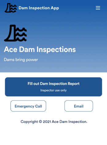 Dam Inspection App Template