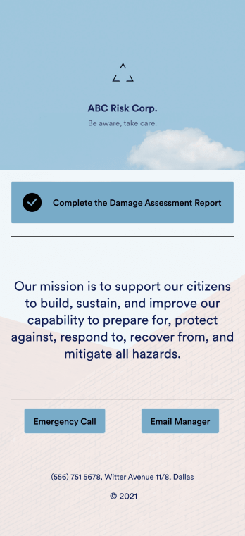 Damage Assessment App Template