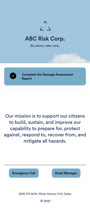 Damage Assessment App Template
