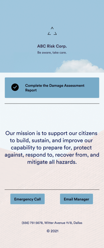 Damage Assessment App Template