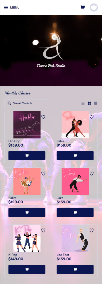 Dance Class App Template