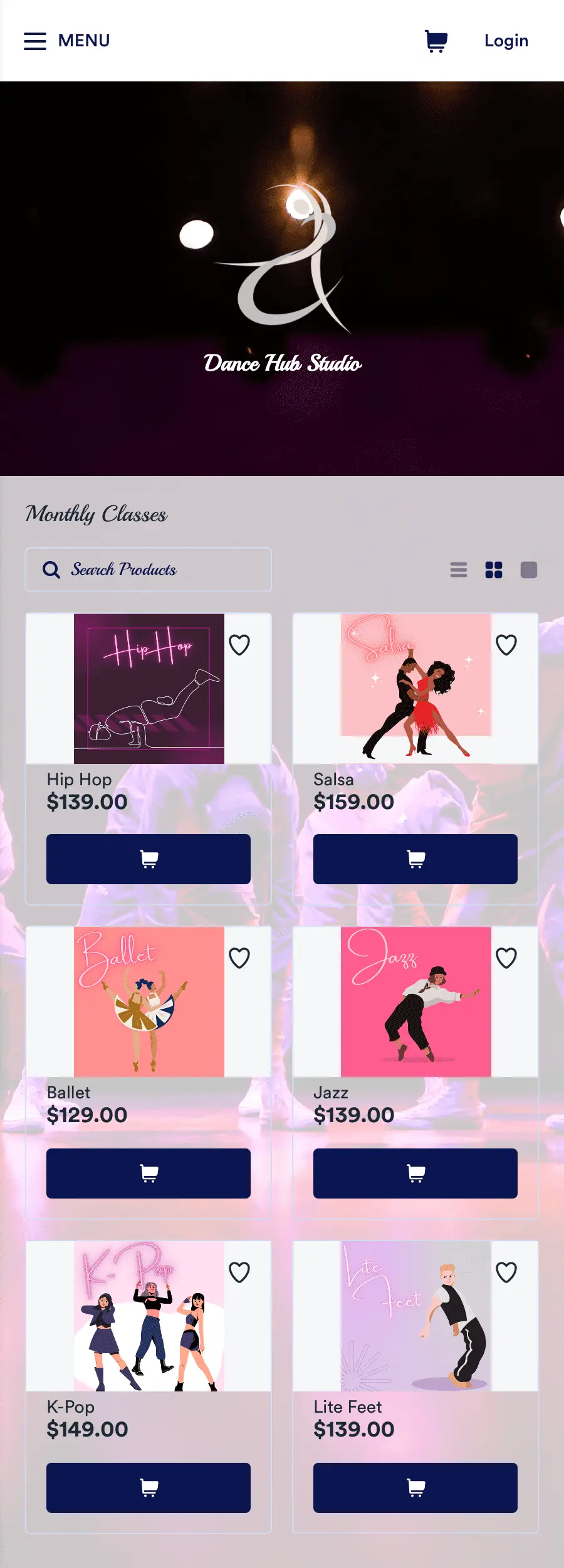 Dance Class App Template | Jotform