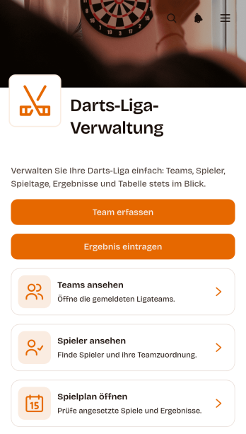 Darts-Liga-Verwaltungs-App