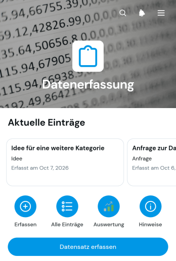 Datenerfassungs-App