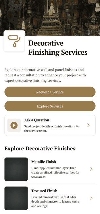 Decorative Finishing Services App Template
