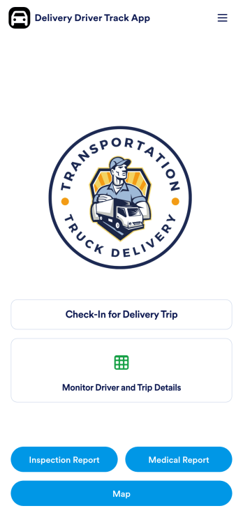 Custom Delivery Driver Track App