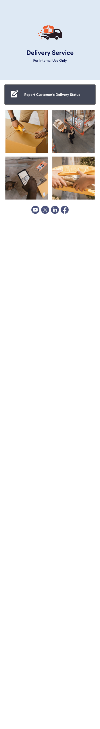 Delivery Schedule App Template