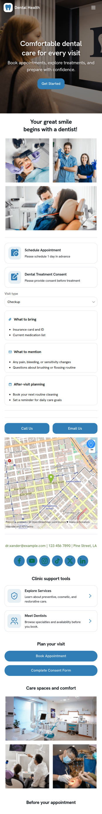 Dentist App Template