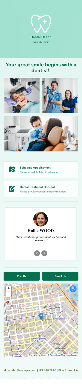 Dentist App Template