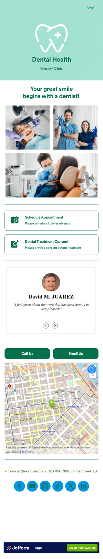 Dentist App Template