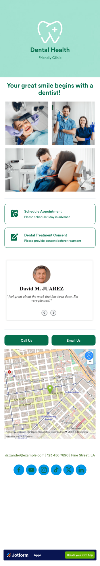 Dentist App Template