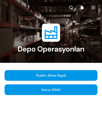 Depo Operasyonları Uygulama Șablonu
