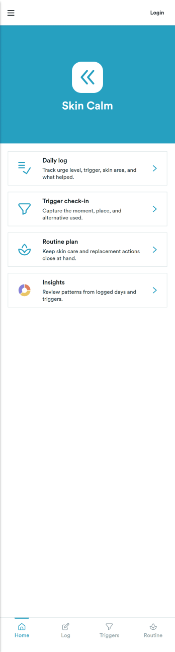 Dermatillomania App Template