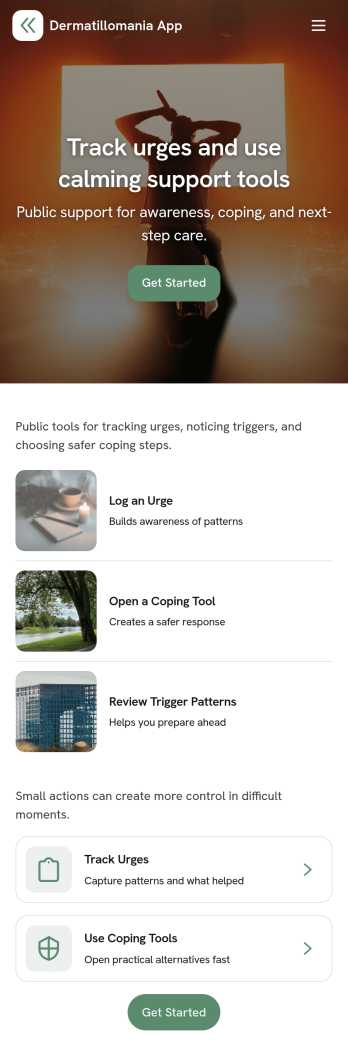 Dermatillomania App Template