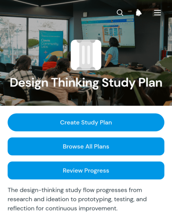 Design Thinking Study Plan App Template