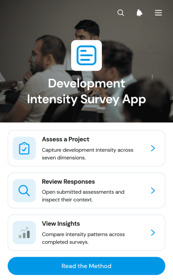 Development Intensity Survey App Template