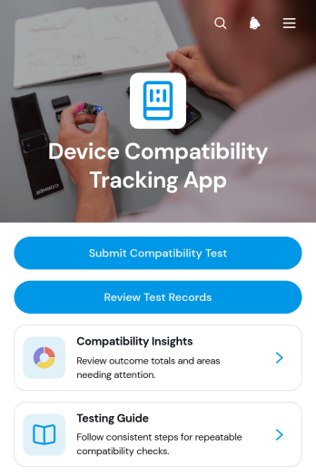Device Compatibility Tracking App Template