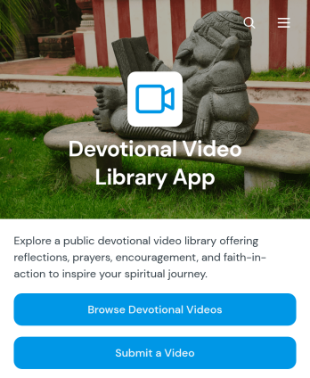 Devotional Video Library App Template