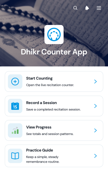 Dhikr Counter App Template