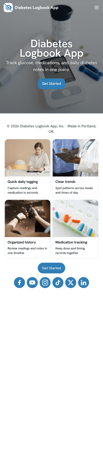 Diabetes Logbook App Template