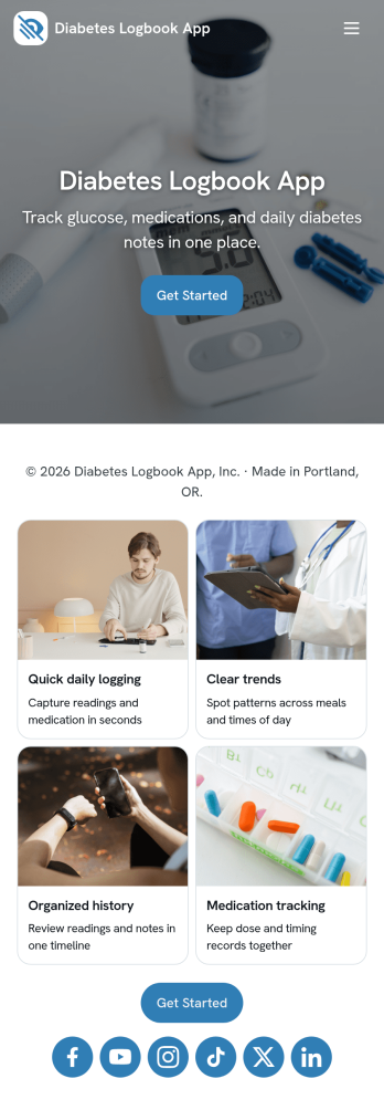 Diabetes Logbook App Template