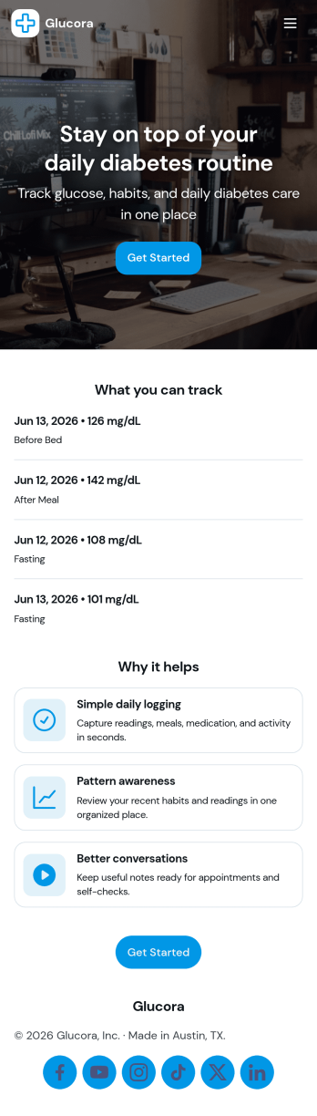Diabetes Tracker App Template