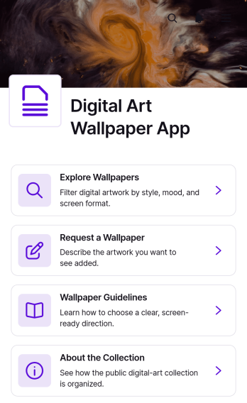 Digital Art Wallpaper App Template