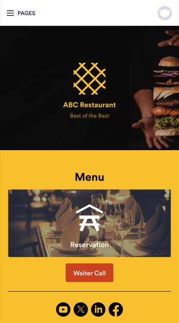 Digital Menu App Template