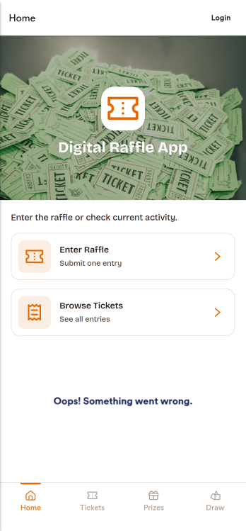 Digital Raffle App Template