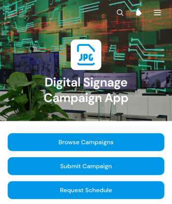 Digital Signage Campaign App Template