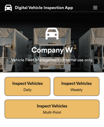 Digital Vehicle Inspection App Template