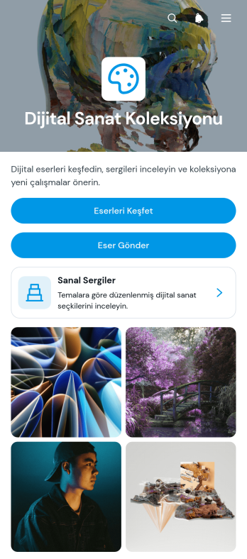 Dijital Sanat Koleksiyonu Uygulama Șablonu