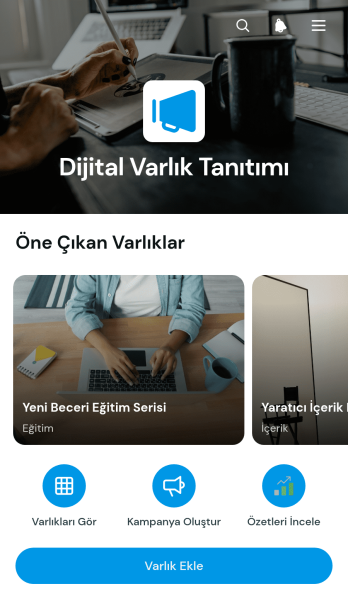 Dijital Varlık Tanıtım Uygulama Șablonu