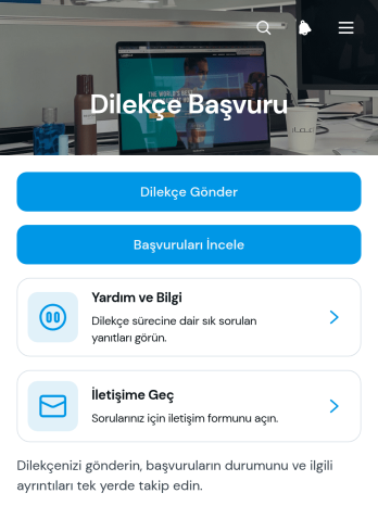Dilekçe Gönderme Uygulama Șablonu
