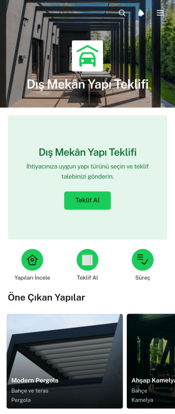 Dış Mekân Yapı Teklif Uygulama Șablonu