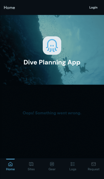Dive Planning App Template