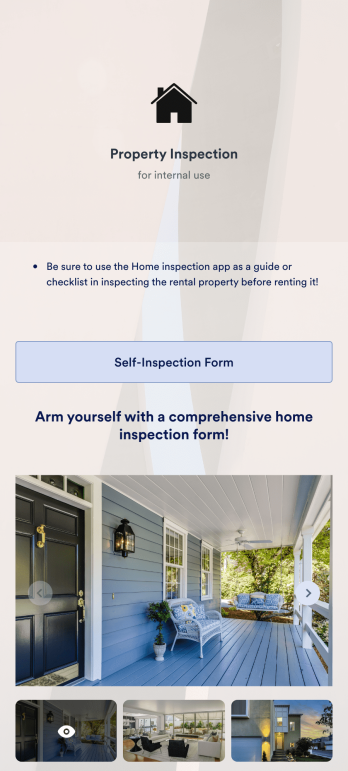 DIY Home Inspection App Template